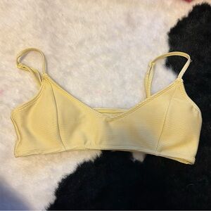 Pacsun light yellow bikini top